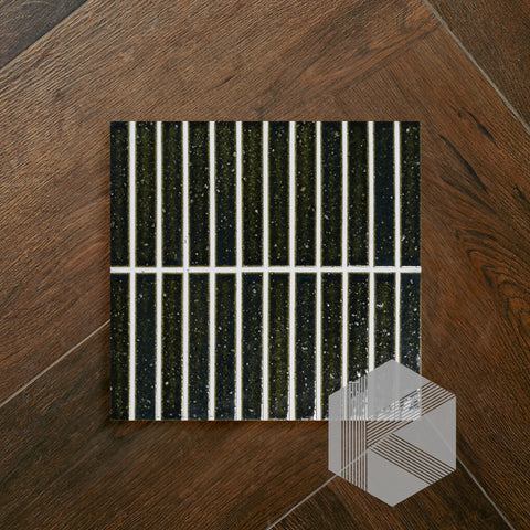 Kazoku Hatsuborder Oribe Green Glazed